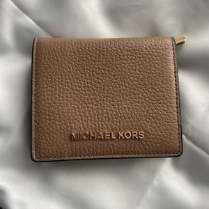 Michael Kors small tan wallet